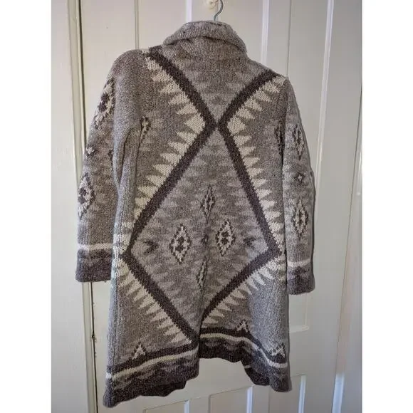 Vintage Handknit Ralph Lauren Wool Silk Blend Duster - Picture 5 of 5